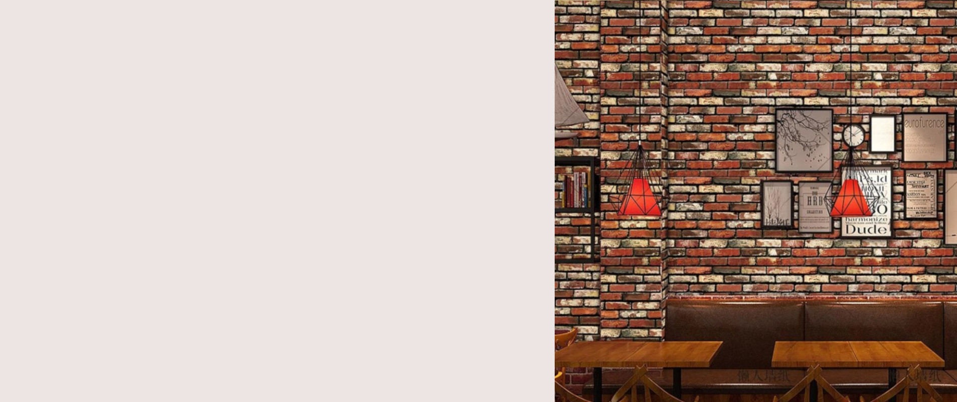 Tapet 3D Autoadeziv Cu Aspect De Caramida Texturat -Rezistent La Apa-Spalare Usoara